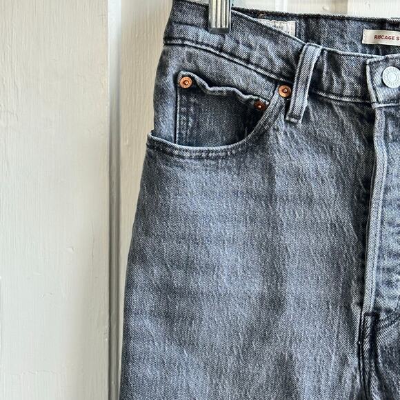 Levi's Ribcage Straight Ankle Jeans You Only Live Once Black - Picture 4 of 13